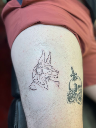 Explore family sleeve tattoo ideas for males, creative tattoo ideas in Fort Worth, available at Wild Rooster Tattoo & Piercing