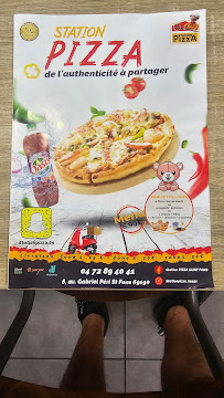 Carte du Station Pizza à Saint-Fons