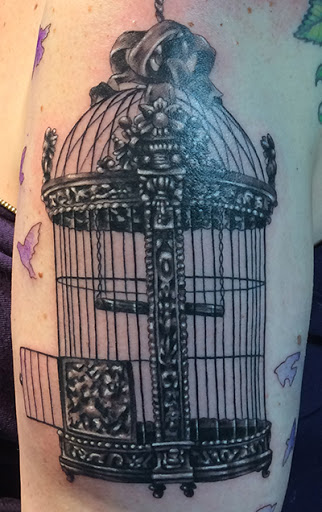 Explore dog tattoo ideas for guys, creative tattoo ideas in Astoria, available at 10 Thousand Foxes Tattoo - Astoria