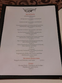 Gaststätte Schweinebucht UG (haftungsbeschränkt) à Frankenheim menu