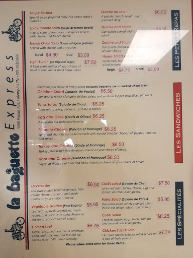 Restaurant «La Baguette French Bread and Pastry Shop», reviews and photos, 3088 Poplar Ave, Memphis, TN 38111, USA