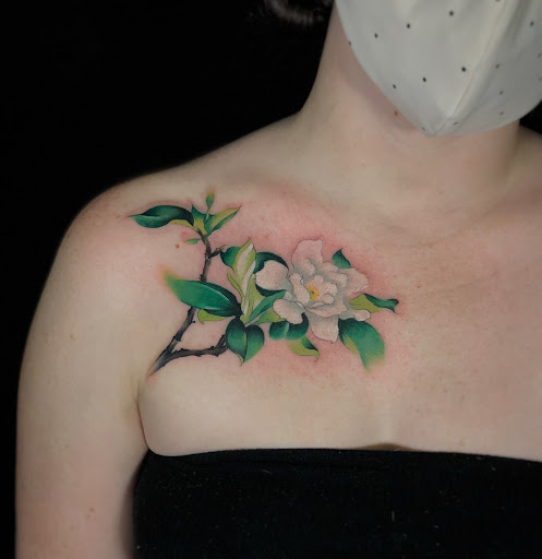 Explore breast cancer ribbon tattoo ideas, creative tattoo ideas in Missouri City, available at The One Tattoo