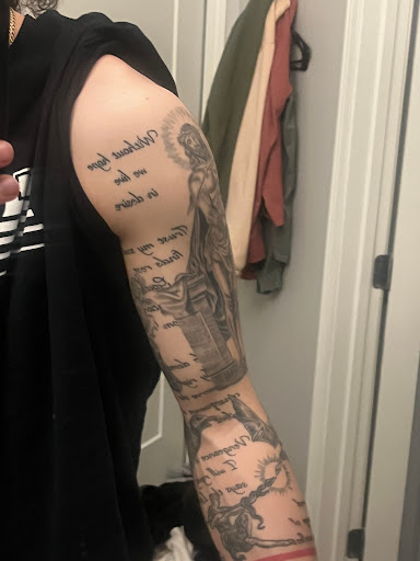 Explore flower tattoo ideas for men, creative tattoo ideas in Minneapolis, available at Nokomis Tattoo