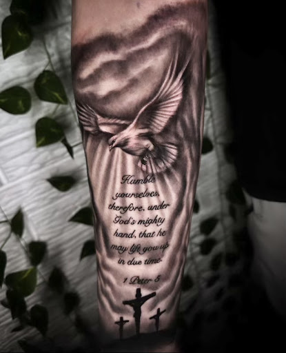 Explore fishing lure tattoo ideas, creative tattoo ideas in San Antonio, available at Ink & Iron Tattoos & Piercings
