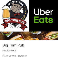 Big Tom Pub à Boulogne-Billancourt menu