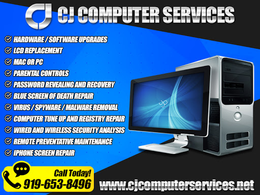 Computer Repair Service «CJ Computer Repair Raleigh NC», reviews and photos, 11721 Coppergate Dr #102, Raleigh, NC 27614, USA