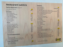 Menu du Restaurant IKEA Plaisir à Plaisir