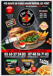 Menu / carte de GREC&BEEF à Breuil-le-Vert