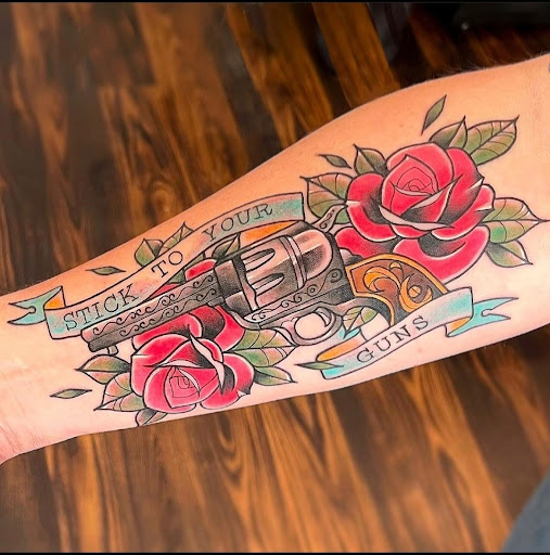 Explore 40th birthday tattoo ideas, creative tattoo ideas in Charles Town, available at Blue Heron Tattoo