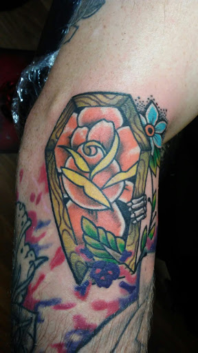 Explore to the moon and back tattoo ideas, creative tattoo ideas in Peru, available at Inked Memories Tattoo Company