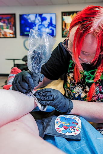 Explore tattoo blending ideas, creative tattoo ideas in Greensboro, available at Mew Tattoo
