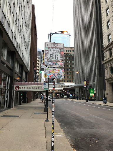 Historic Route 66 End Sign, 98-66 E Jackson Blvd, Chicago, IL 60604