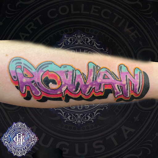 Explore elbow tattoo ideas for guys, creative tattoo ideas in Grovetown, available at Art Collective Tattoos & Piercings