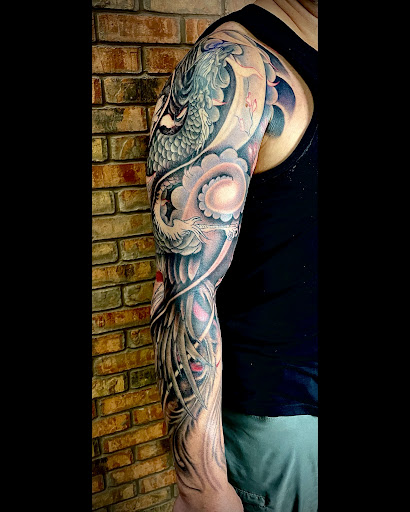 Explore tattoo ideas wolf, creative tattoo ideas in Houston, available at The Dark Anchor