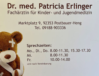 Dr. med. Patricia Erlinger Marktpl. 9, 92353 Postbauer-Heng, Deutschland
