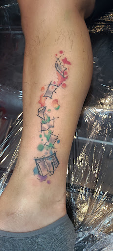 Explore bass fish tattoo ideas, creative tattoo ideas in Garden Grove, available at Dr. Tattoo Studio