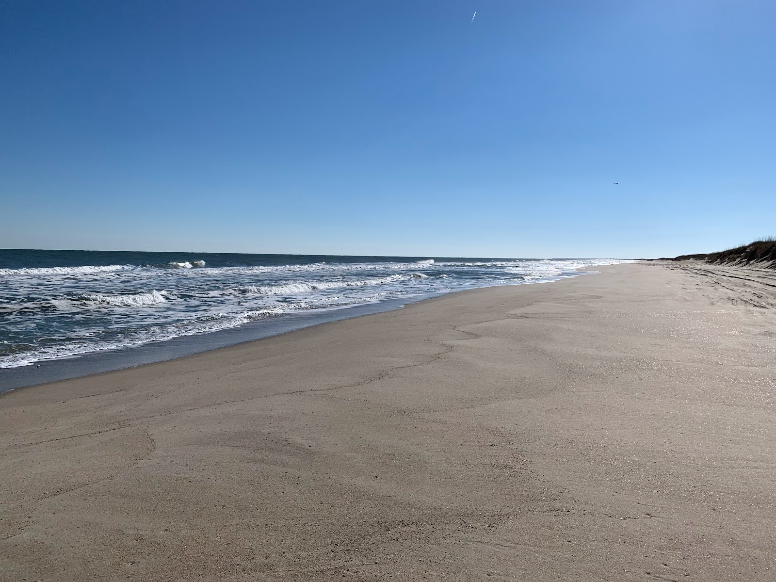 Zdjęcie Fort Fisher beach z przestronna plaża