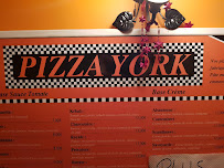 Carte du Pizza _ York à Ribérac