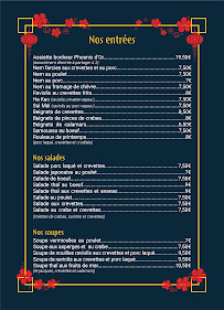 Menu du Le Phoenix d'Or à Châtillon-sur-Seine