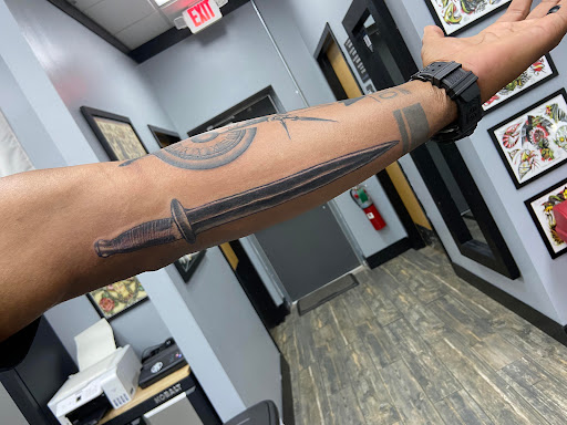 Explore palm sized tattoo ideas, creative tattoo ideas in El Paso, available at American Tattoo Society of Ft Bliss