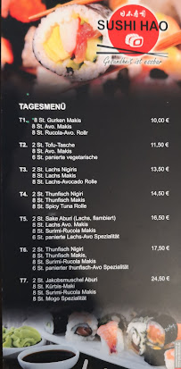 Sushi Hao à Stuttgart menu