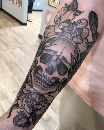 Explore pug tattoo ideas, creative tattoo ideas in Austin, available at Copperhead Tattoo & Piercing