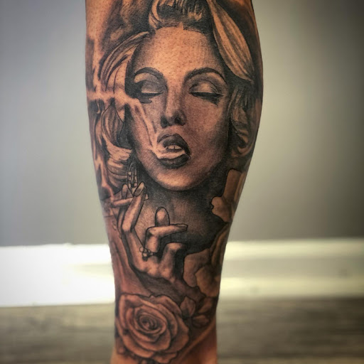 Explore fifth element tattoo ideas, creative tattoo ideas in Canfield, available at Black Rose Tattoo Studio
