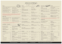 Menu du Spaccaforno à Hamburg