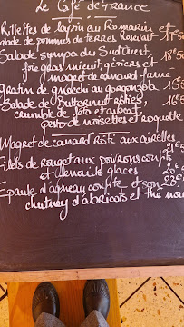 Restaurant Café De France à Vallauris - menu / carte