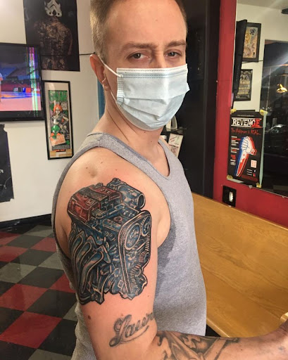 Explore small coraline tattoo ideas, creative tattoo ideas in Green Bay, available at Darkside Tattoo By Jesse Skywalker