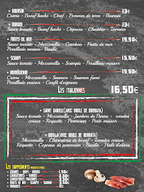 Menu du Pizza del mia à Carignan