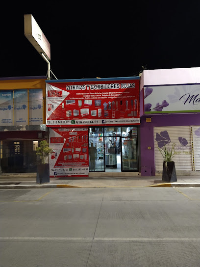 Vitrinas y Exhibidores Rojas, Durango.