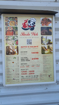 Carte du Panda wok à Saint-Malo