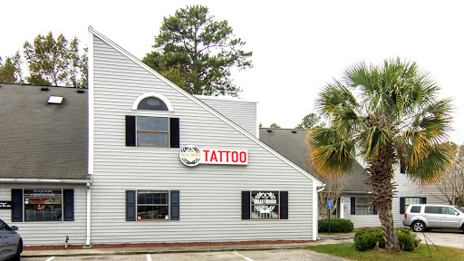 Explore tattoo of husband's name ideas, creative tattoo ideas in North Charleston, available at Breakthrough Tattoo