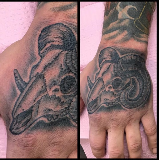 Explore dark cover up tattoo ideas, creative tattoo ideas in Bozeman, available at East Main Ink