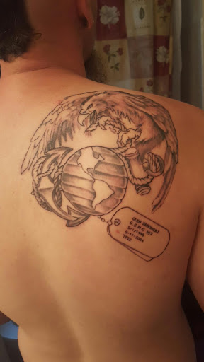 Explore unique lettering tattoo ideas, creative tattoo ideas in Waukesha, available at Waukesha Tattoo Company Galleria Edge