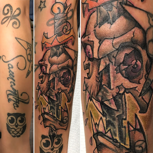 Explore 2 cat tattoo ideas, creative tattoo ideas in Augusta, available at Mr. Tattoo