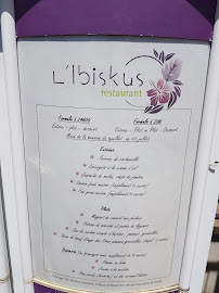 Menu du L'IBISKUS Restaurant à La Rochette