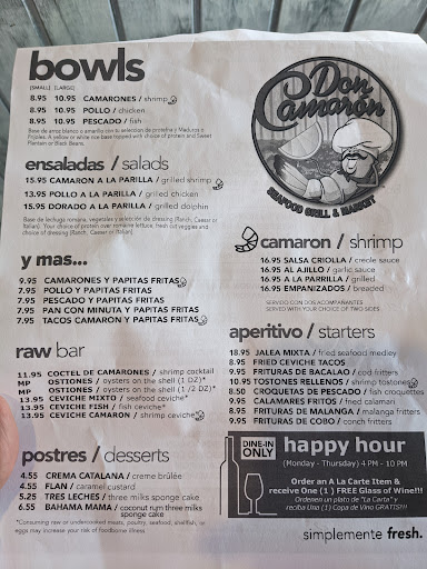 Seafood Restaurant «Don Camaron Seafood Grill», reviews and photos, 501 NW 37th Ave, Miami, FL 33125, USA