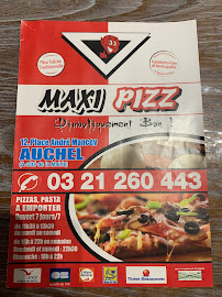 Menu / carte de MAXI PIZZ AUCHEL à Auchel