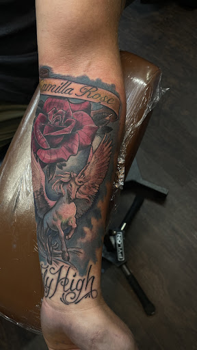 Explore soldier tattoo ideas, creative tattoo ideas in Willis, available at Half Pint Tattoo Studio