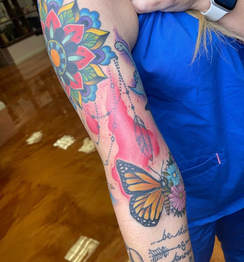 Explore dragon tattoo ideas for ladies, creative tattoo ideas in Aledo, available at Elevated Tattoo & Piercing