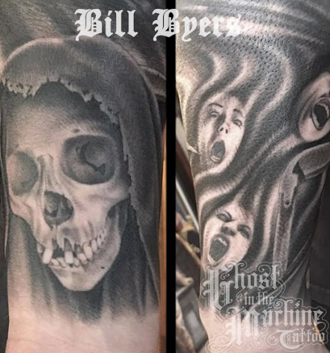 Explore female hand tattoo ideas, creative tattoo ideas in Brighton, available at Ghost in the Machine Tattoo