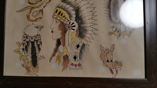 Explore tattoo ideas on thigh, creative tattoo ideas in Marietta, available at Lucky Draw Tattoos III