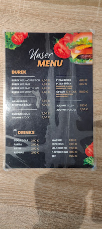 Menu du Burekhaus Gmünd à Schwäbisch Gmünd