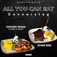 Carte du OOPS American Restaurant & Sportsbar à Ludwigsburg