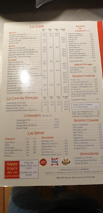 Menu / carte de La Grange à Neuilly-sur-Seine