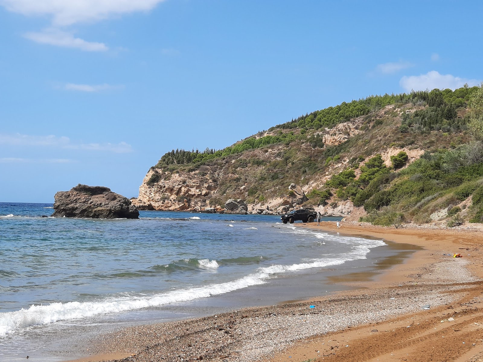 Sicaksu beach IV的照片 带有碧绿色纯水表面