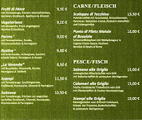 Menu / carte de La Veranda à Dingolfing