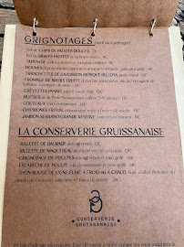 Menu / carte de Restaurant les Chalets - Gruissan à Gruissan
